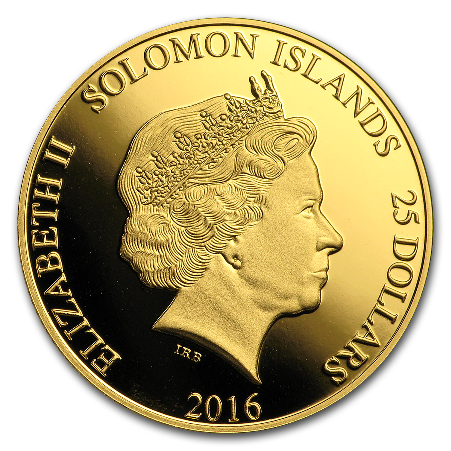 1/4 oz $25 Solomon Islands Proof Gold Lady Liberty (In